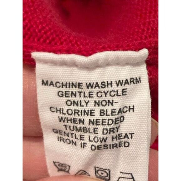 G.H. Bass & Co Men's Red Pullover Sweater Mock Neck Size XL EUC - Picture 11 of 12